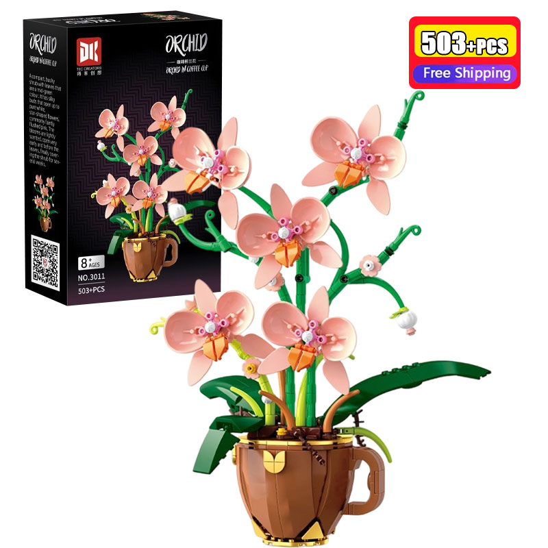 Orchid Kids Education - 503 Stuks DK3011 Bouwstenen Koffiekopje Orchidee