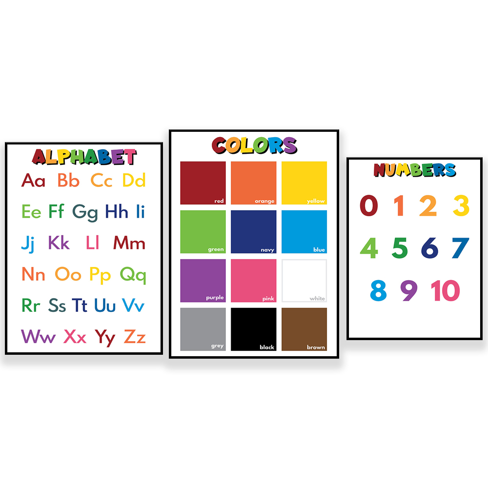Kids Education Name - KLEURNAAMEN, ALFABET, CIJFERS voor kinderen, Educatieve