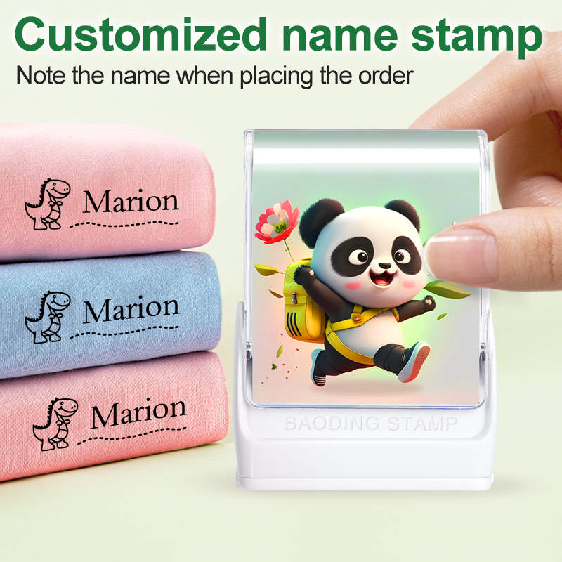 Kids Education Name - Aangepaste kinderen gegraveerde stempelset - herbruikbare