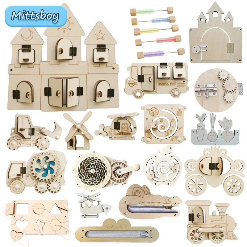 Kids Education Usa - Montessori Drukbord DIY Houten Accessoires Vroege