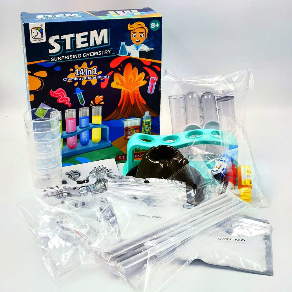 Science Kit Volcano - Handgemaakte DIY Wetenschapsexperimentset, Educatief Speelgoed voor
