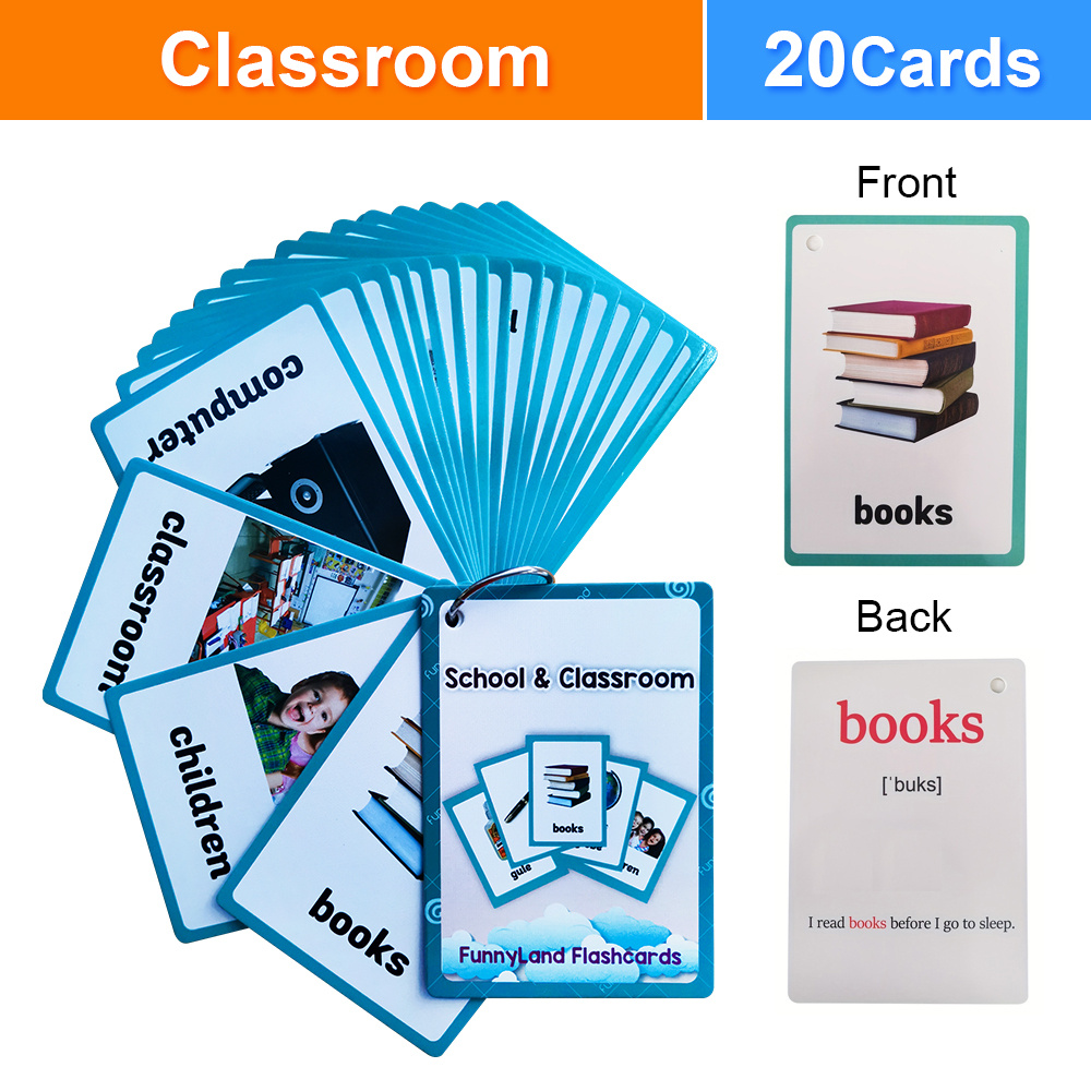 Klaslokaal Briefpapier Woorden - Flash Card Alphabet recensie en prijs