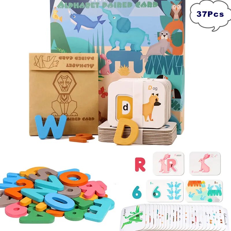 Montessori Alfabet Nummers Fla - Flash Card Alphabet recensie en prijs