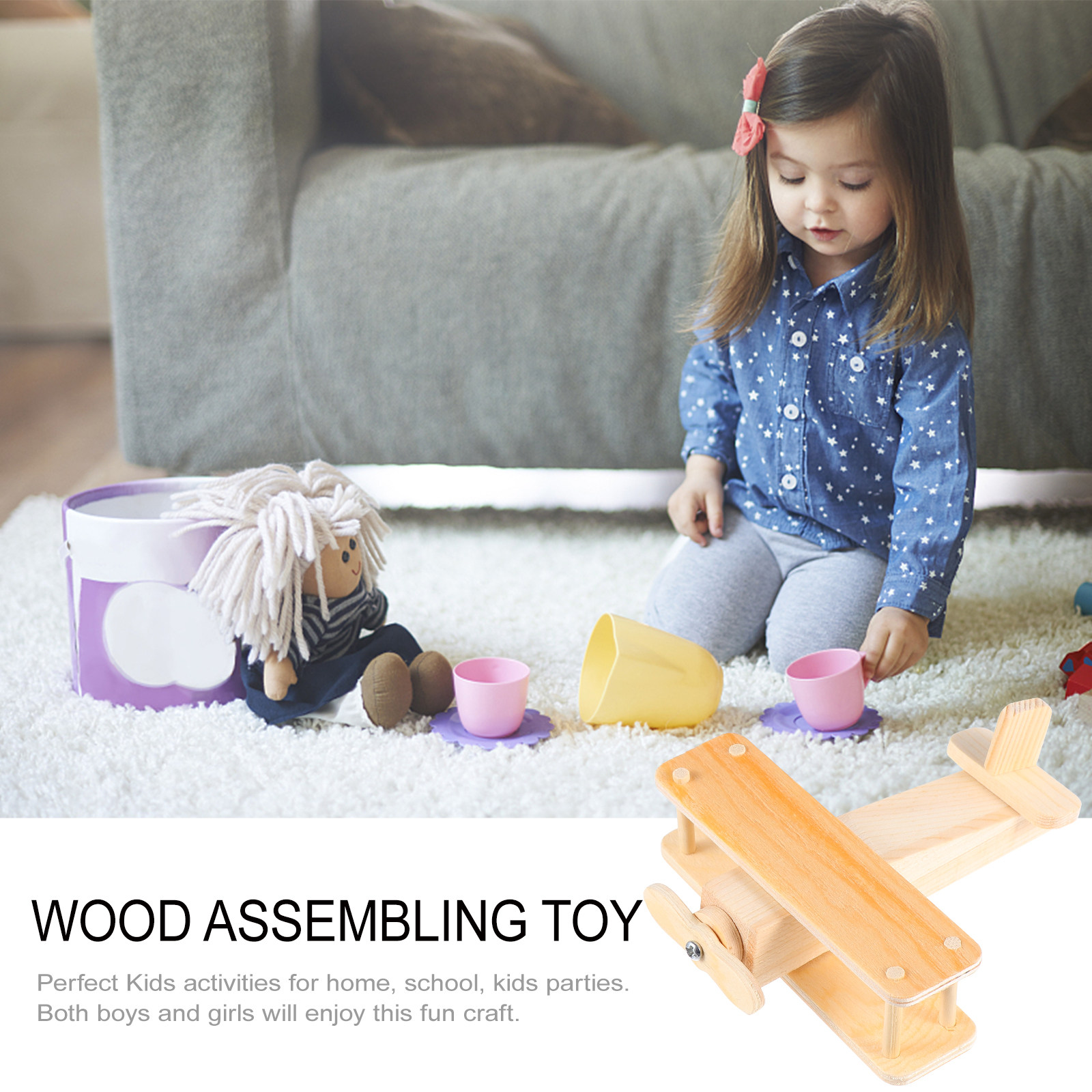 1 set houten zweefvliegtuig DI - Kids Education Activities recensie en prijs