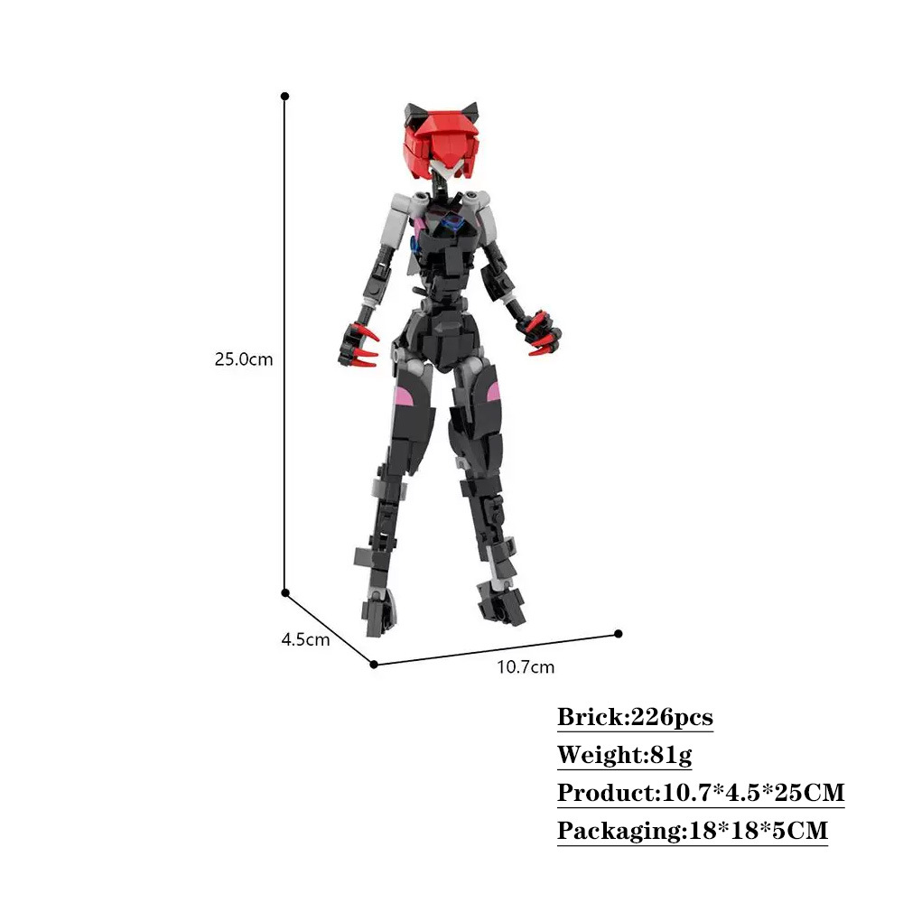 MOC Kat Vrouwelijke Robot Mode - Coding Robot Toy recensie en prijs