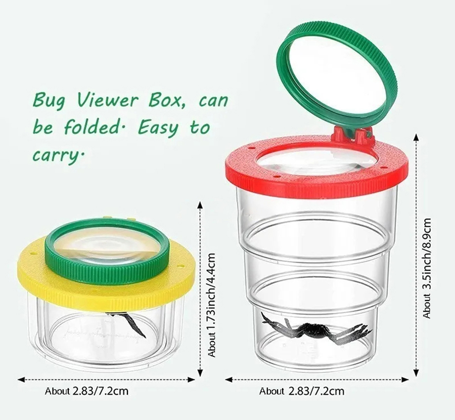 4X Twee Lens Insect Viewer Bug - Science Kit Volcano recensie en prijs