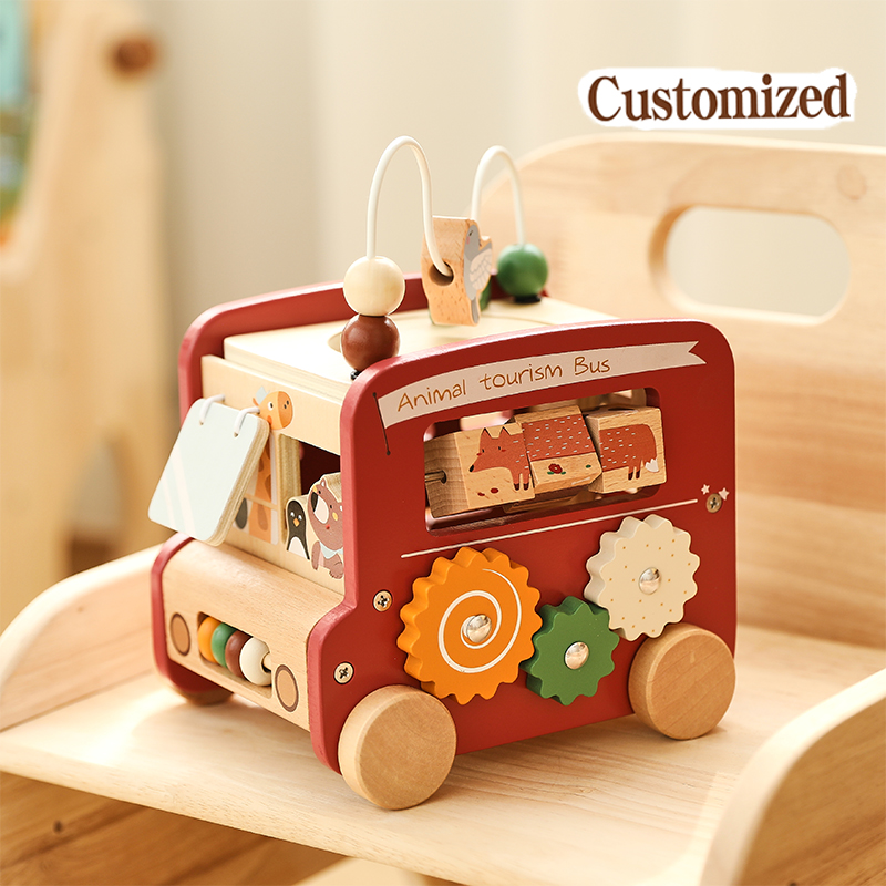 Houten busspeelgoed Aangepaste - Kids Education Name recensie en prijs