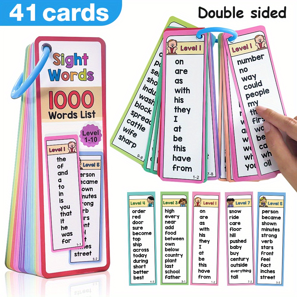 1000 zichtwoorden Flash-kaarte - Kids Education Activities recensie en prijs
