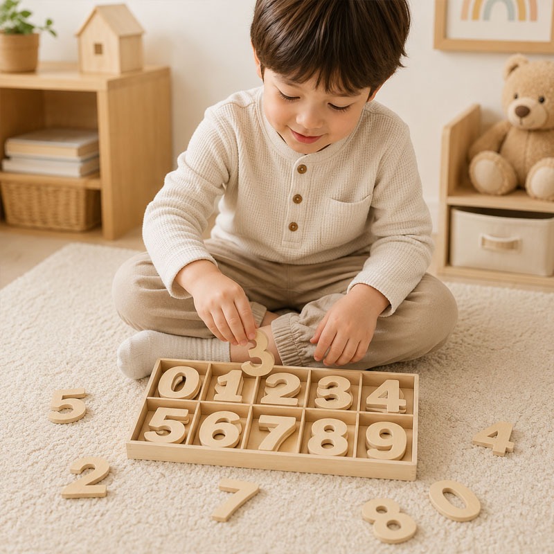 Houten cijferset knutselset ci - Kids Education Name recensie en prijs