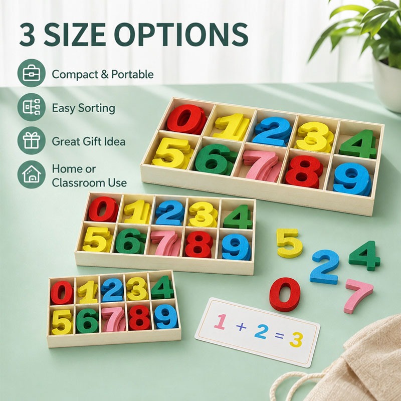 Houten cijferset knutselset ci - Kids Education Name recensie en prijs