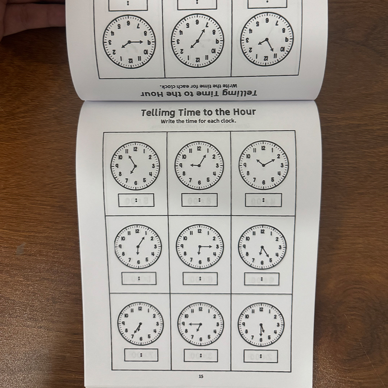 Telling Time-werkboek voor kin - Kids Education Activities recensie en prijs